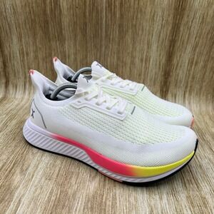 Flux Adapt Runner‎ Women's Size 8.5 White Neon Sunrise Running Shoes Sneakers